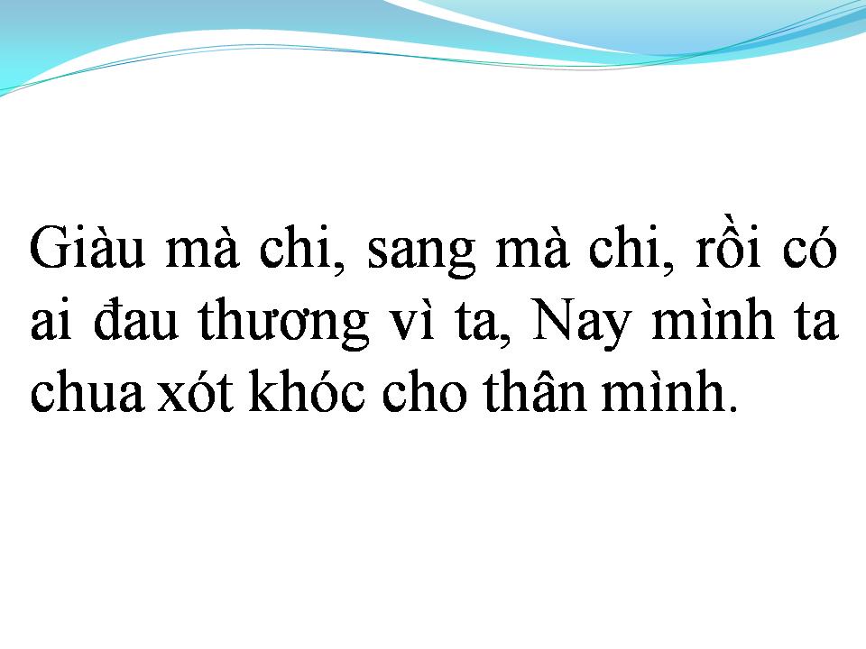 Lời bài hát LỢI DANH