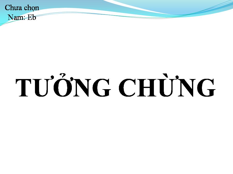 Lời bài hát TƯỞNG CHỪNG