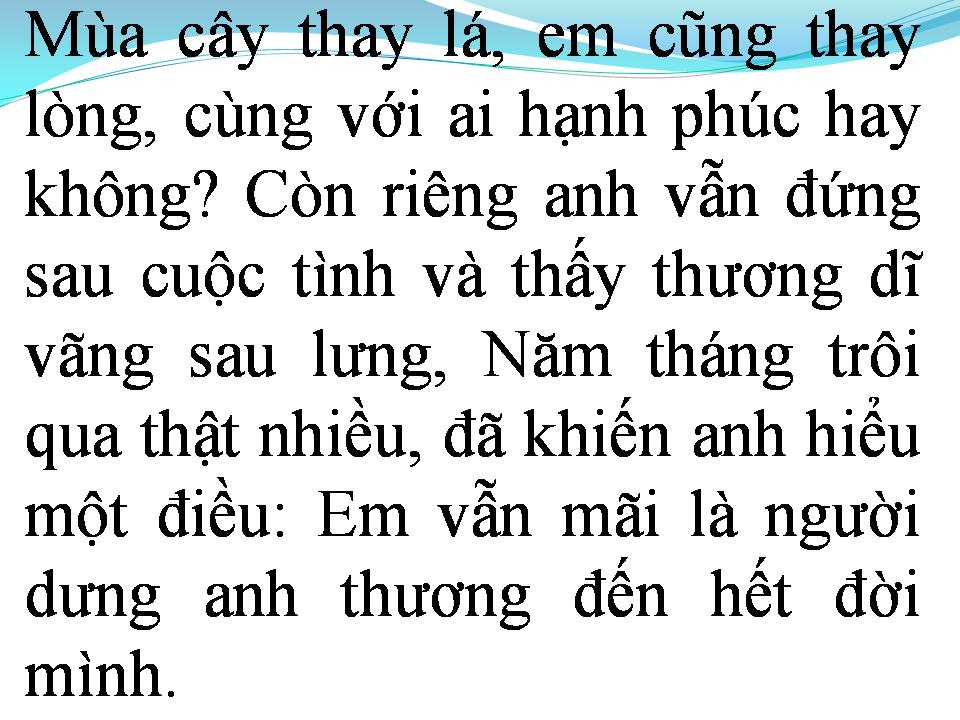 Lời bài hát THƯƠNG MẤY CŨNG LÀ NGƯỜI DƯNG