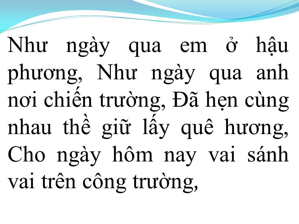 Lời bài hát TRÊN CÔNG TRƯỜNG RỘN TIẾNG CA