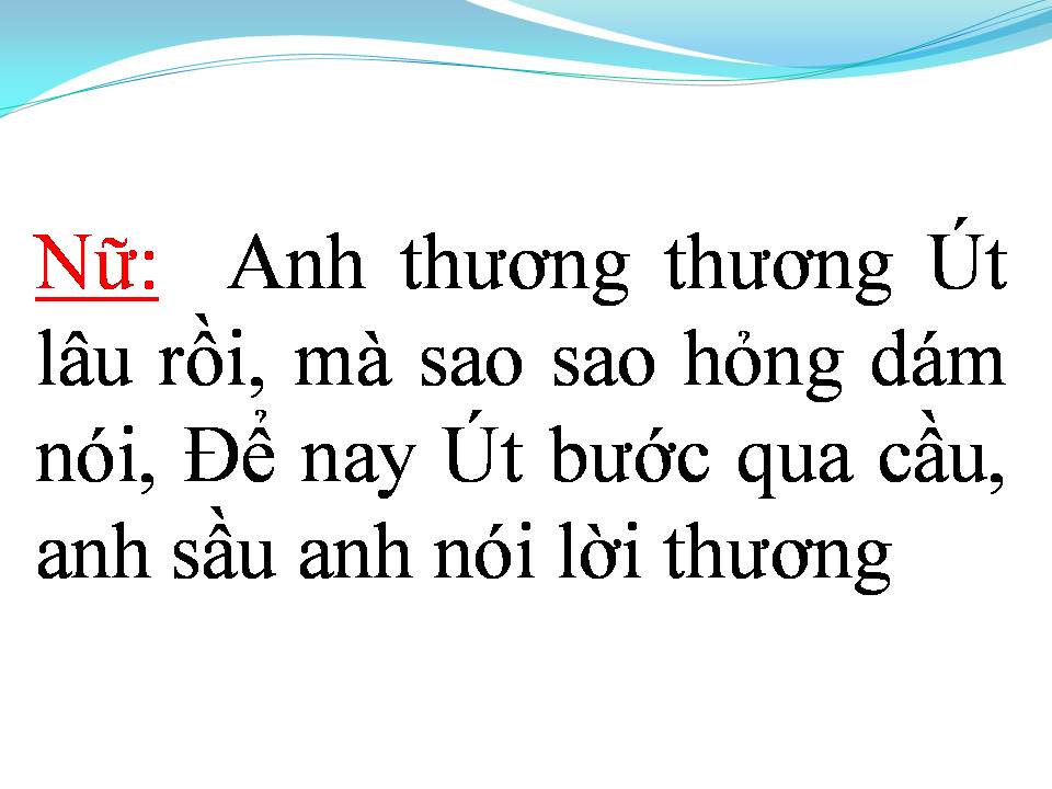 Lời bài hát SAO ÚT NỠ VỘI LẤY CHỒNG