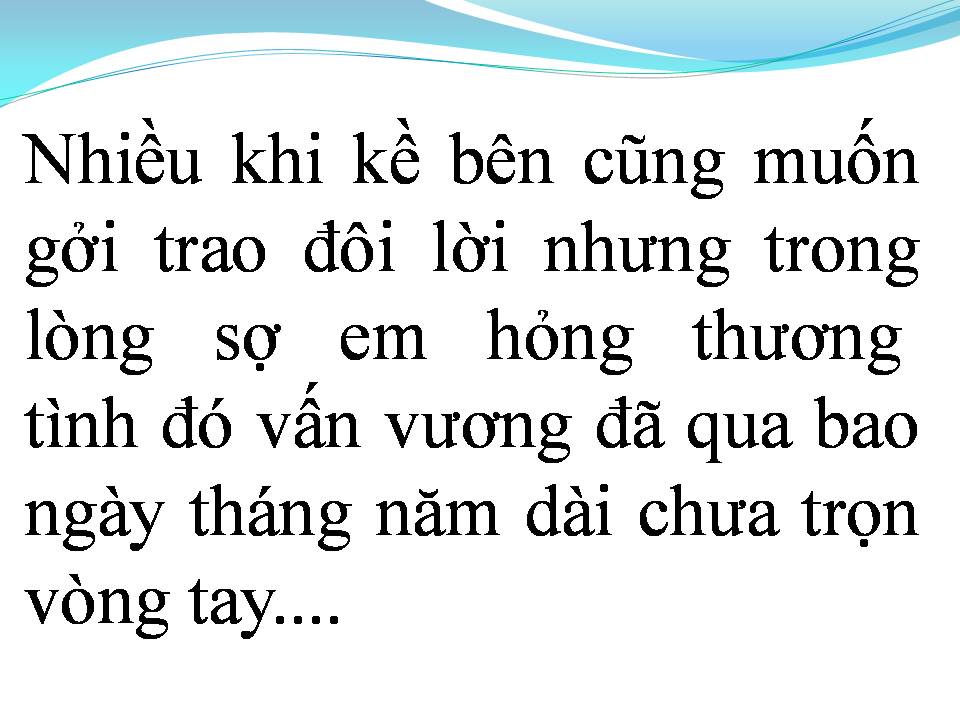 Lời bài hát NỔI BUỒN CON TIM