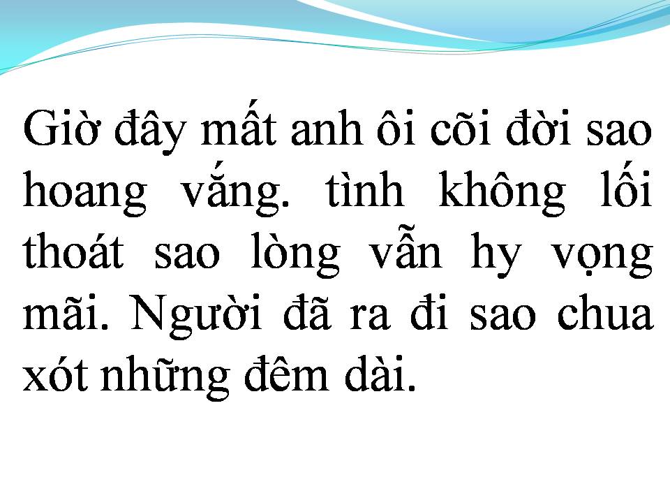 Lời bài hát NGƯỜI MUỘN MÀNG ĐẾN TRƯỚC