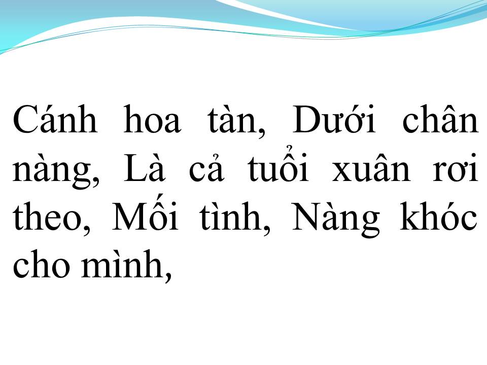 Lời bài hát CÁNH HỒNG PHAI