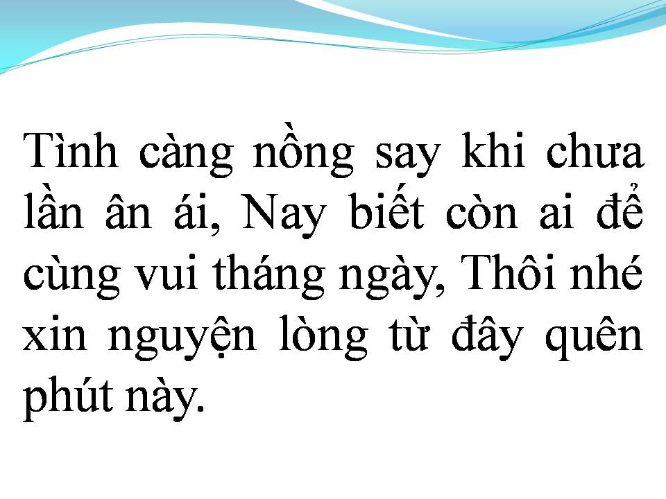 Lời bài hát XA NHAU TỪ ĐÓ