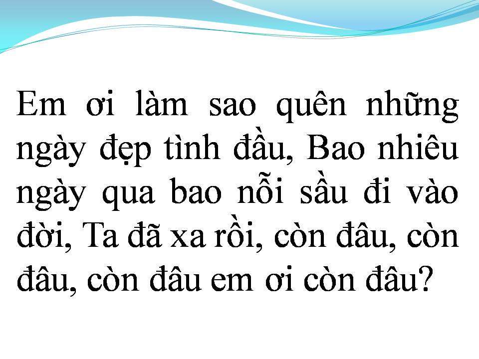Lời bài hát XA NHAU TỪ ĐÓ