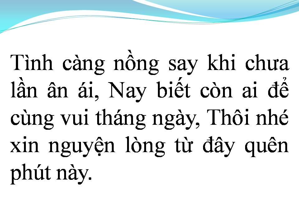 Lời bài hát XA NHAU TỪ ĐÓ