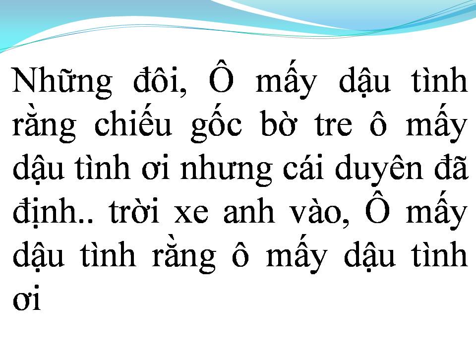Lời bài hát BA QUAN MỜI TRẦU