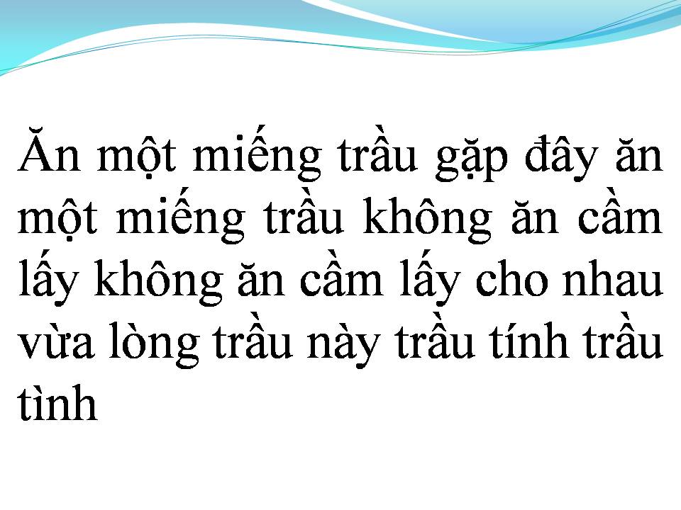 Lời bài hát BA QUAN MỜI TRẦU