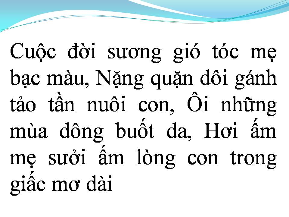 Lời bài hát NGHĨA MẸ