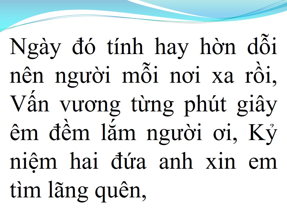 Lời bài hát NGÀY ĐÓ XA RỒI