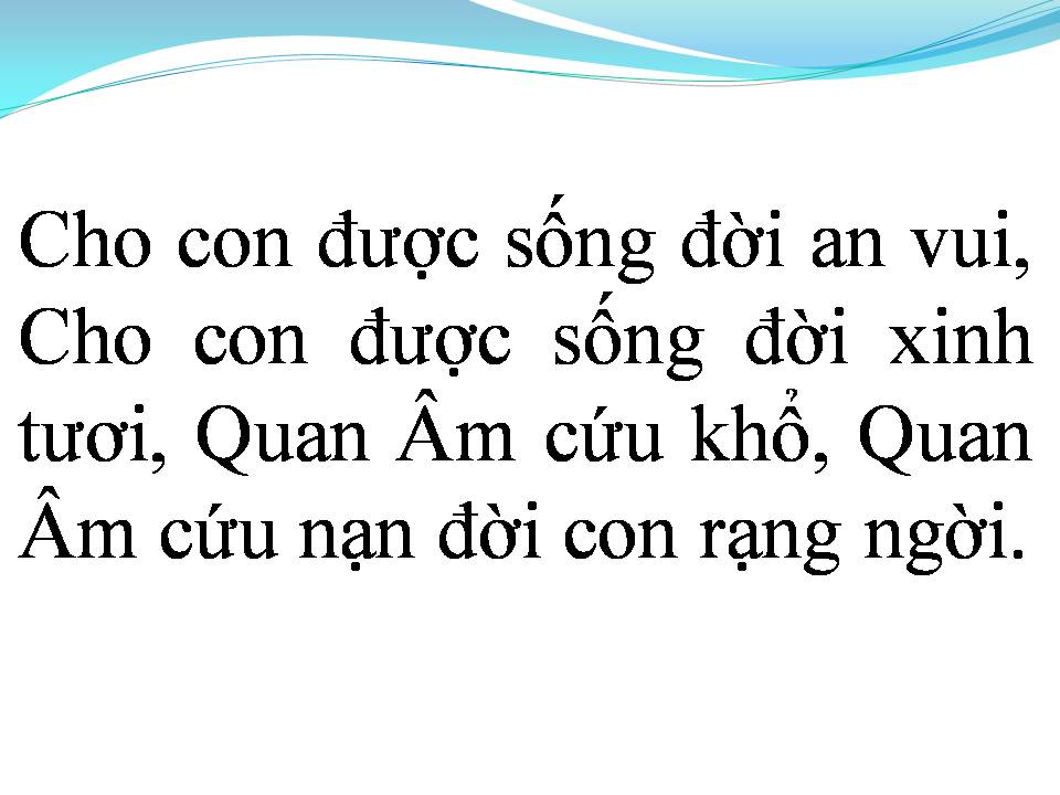 Lời bài hát LẠY PHẬT QUAN ÂM
