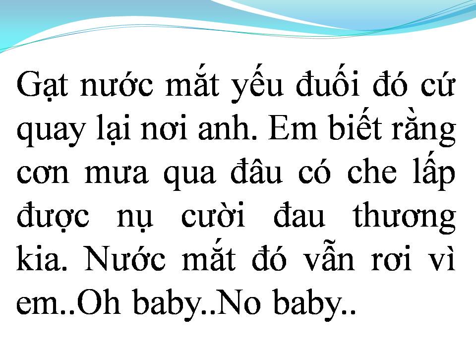 Lời bài hát EM CỦA NGÀY HÔM QUA
