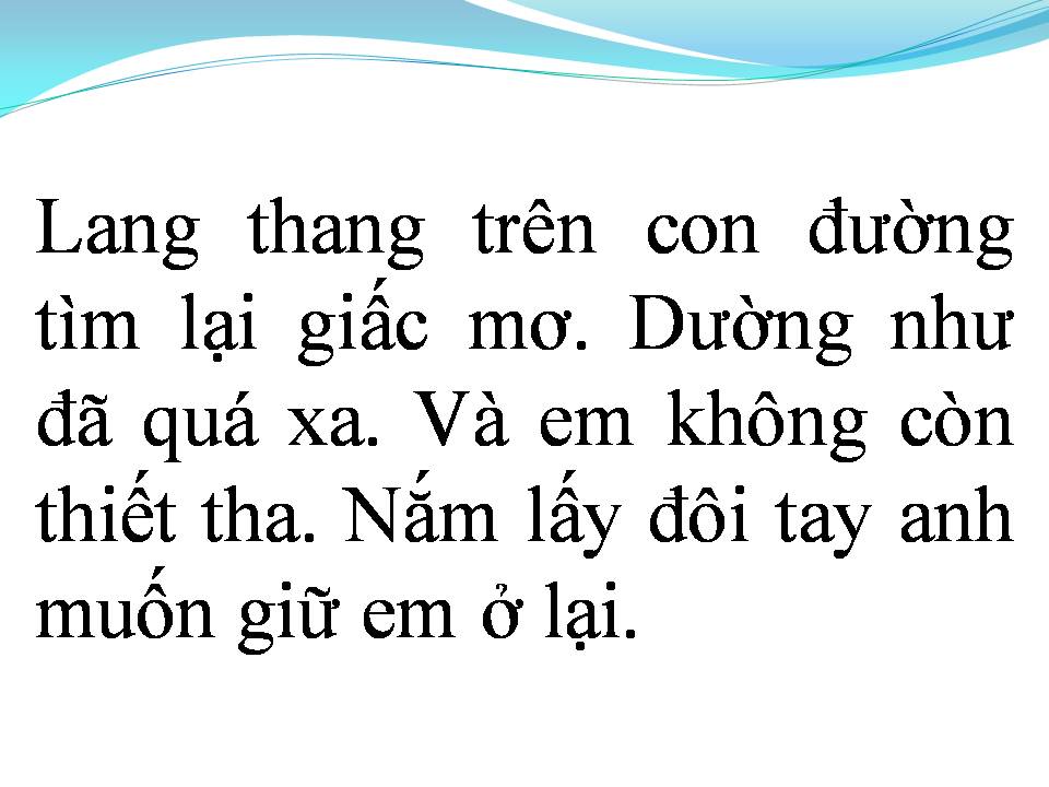 Lời bài hát EM CỦA NGÀY HÔM QUA