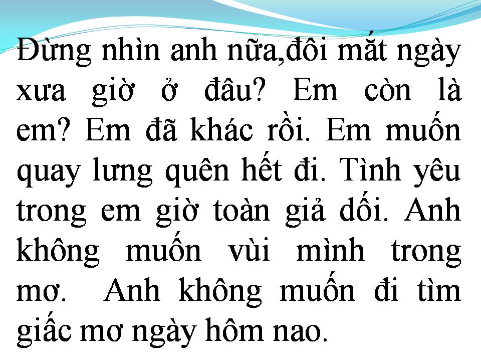 Lời bài hát EM CỦA NGÀY HÔM QUA