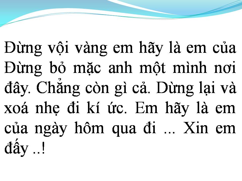 Lời bài hát EM CỦA NGÀY HÔM QUA
