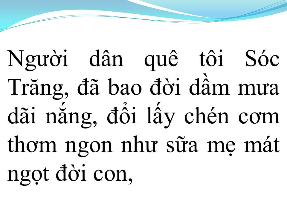 Lời bài hát SÓC SỜ BAI SÓC TRĂNG