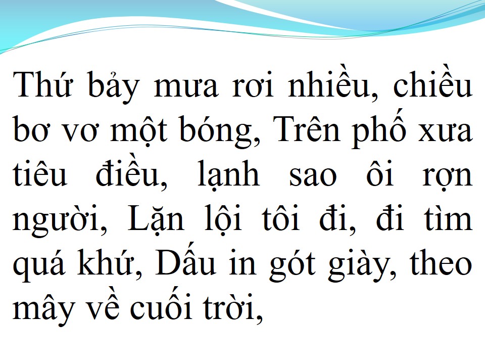 Lời bài hát KHU PHỐ NGÀY XƯA