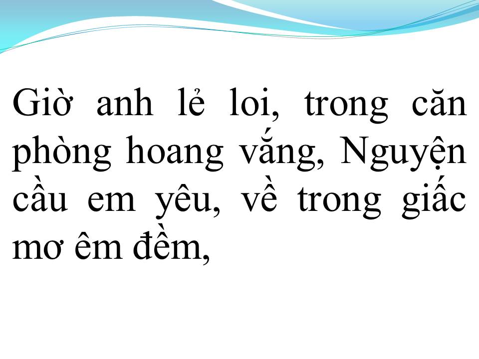 Lời bài hát ĐỢI EM TRONG MƠ