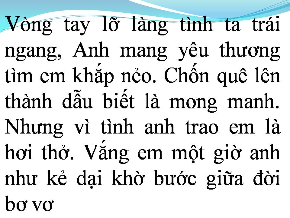 Lời bài hát ANH VẪN HOÀI MONG (EM VẪN HOÀI MONG)