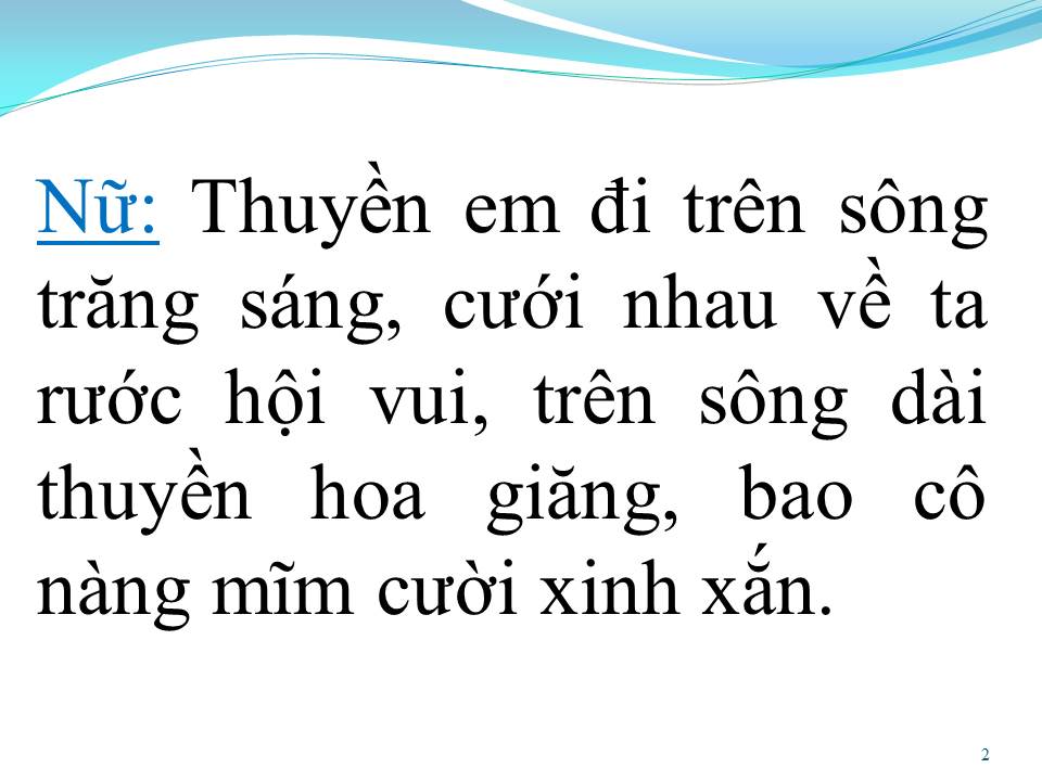 Lời bài hát THUYỀN HOA (SONG CA)