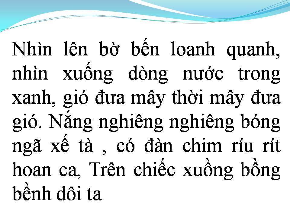 Lời bài hát CHIẾC XUỒNG