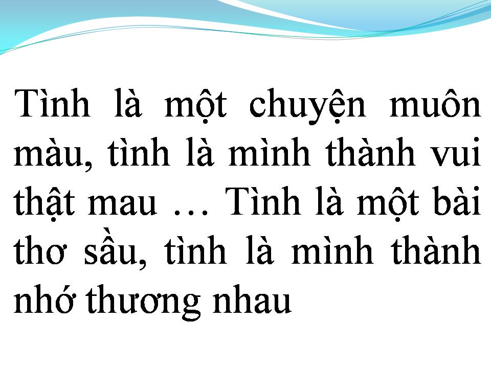 Lời bài hát TÌNH