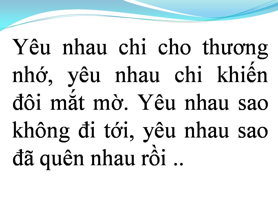 Lời bài hát TÌNH