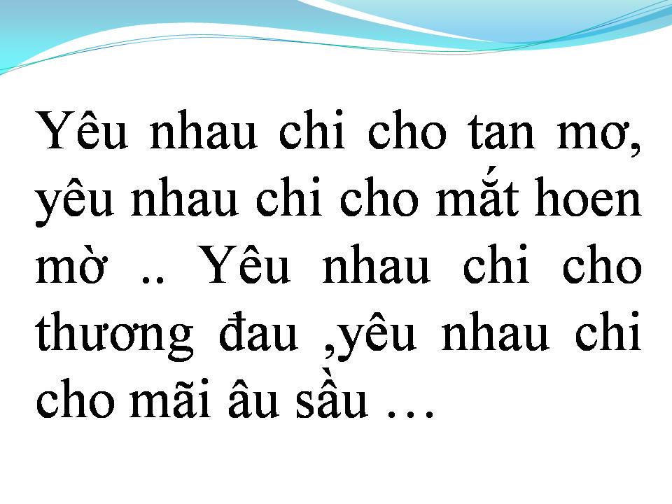 Lời bài hát TÌNH