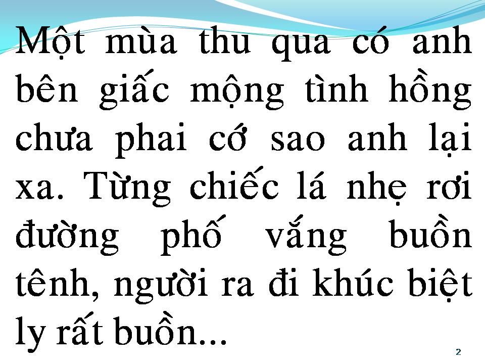 Lời bài hát TÌNH LỠ CÁCH XA