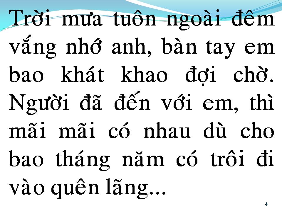 Lời bài hát TÌNH LỠ CÁCH XA