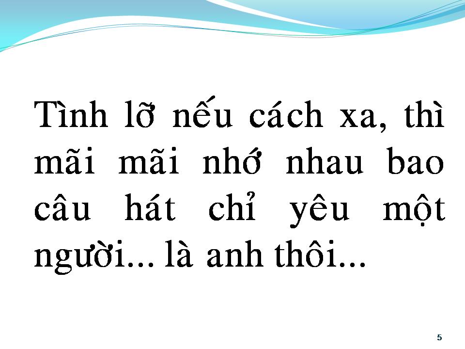 Lời bài hát TÌNH LỠ CÁCH XA