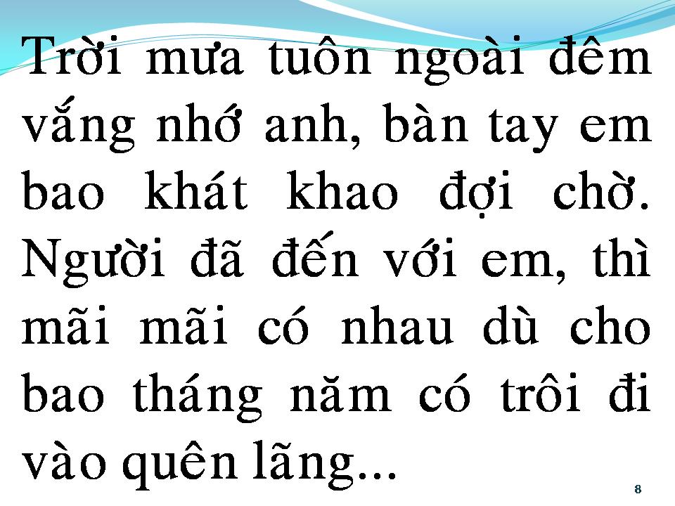 Lời bài hát TÌNH LỠ CÁCH XA