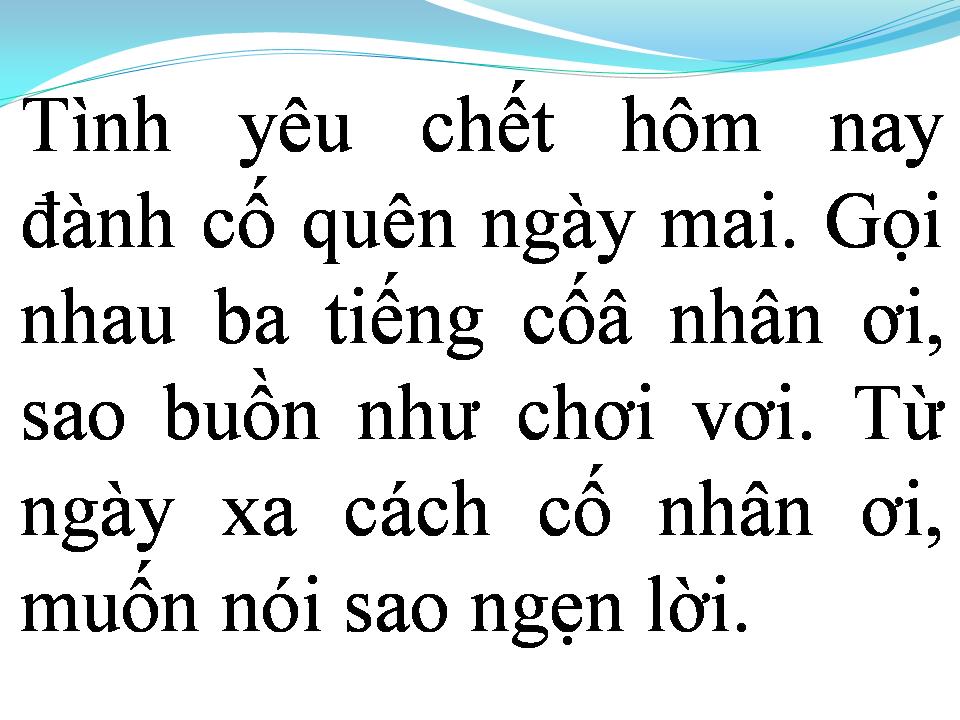 Lời bài hát TÌNH LỠ TRĂM NĂM