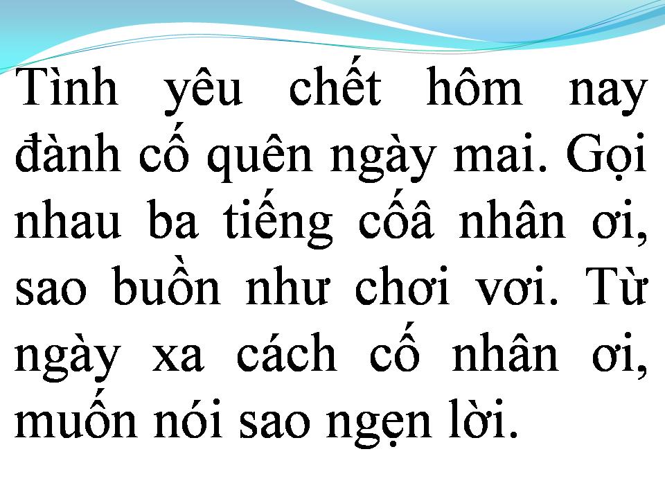 Lời bài hát TÌNH LỠ TRĂM NĂM