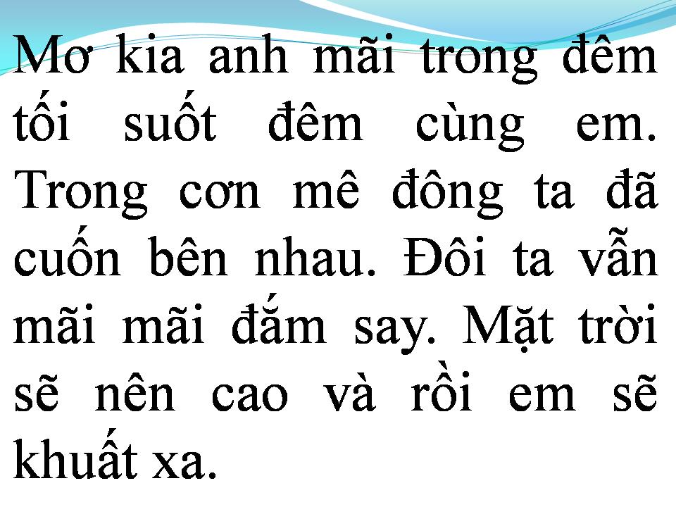 Lời bài hát TÌNH MỘT ĐÊM