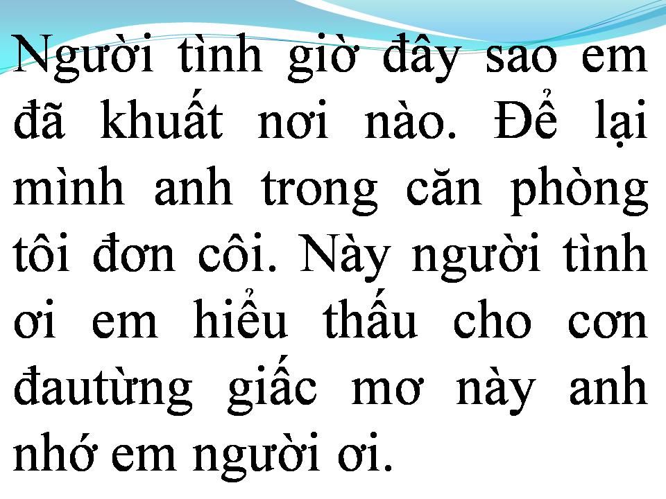 Lời bài hát TÌNH MỘT ĐÊM