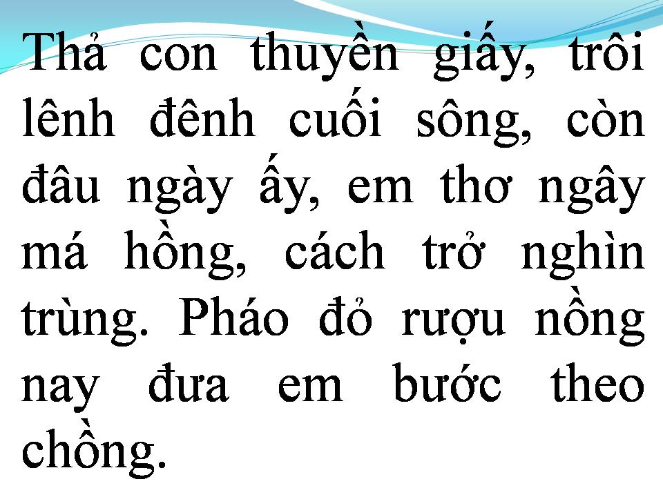 Lời bài hát TÌNH NGĂN ĐÔI BỜ