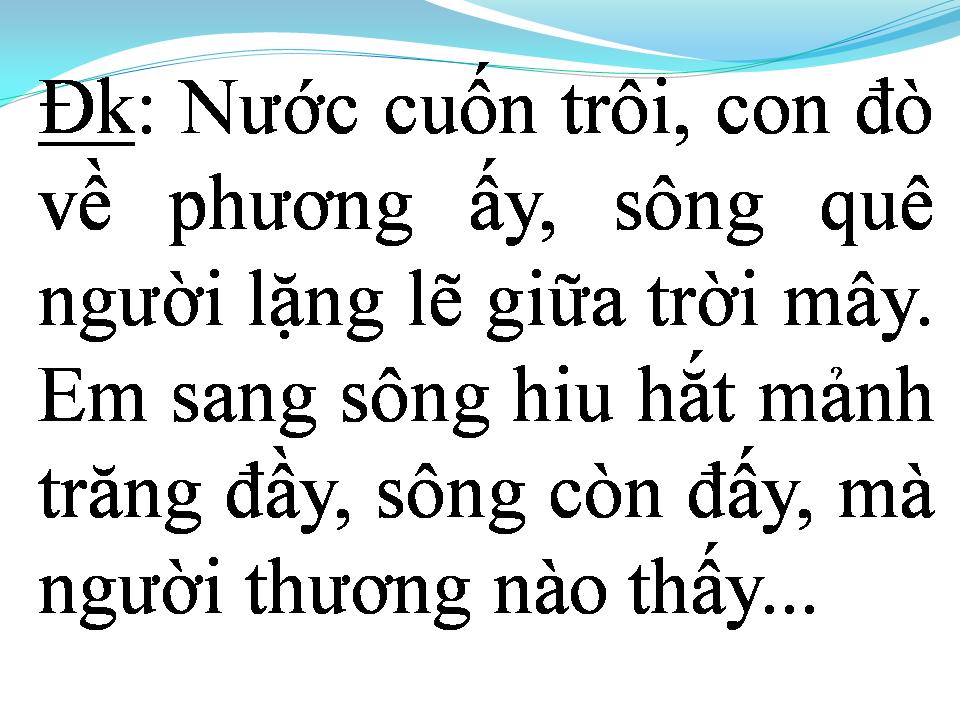 Lời bài hát TÌNH NGĂN ĐÔI BỜ