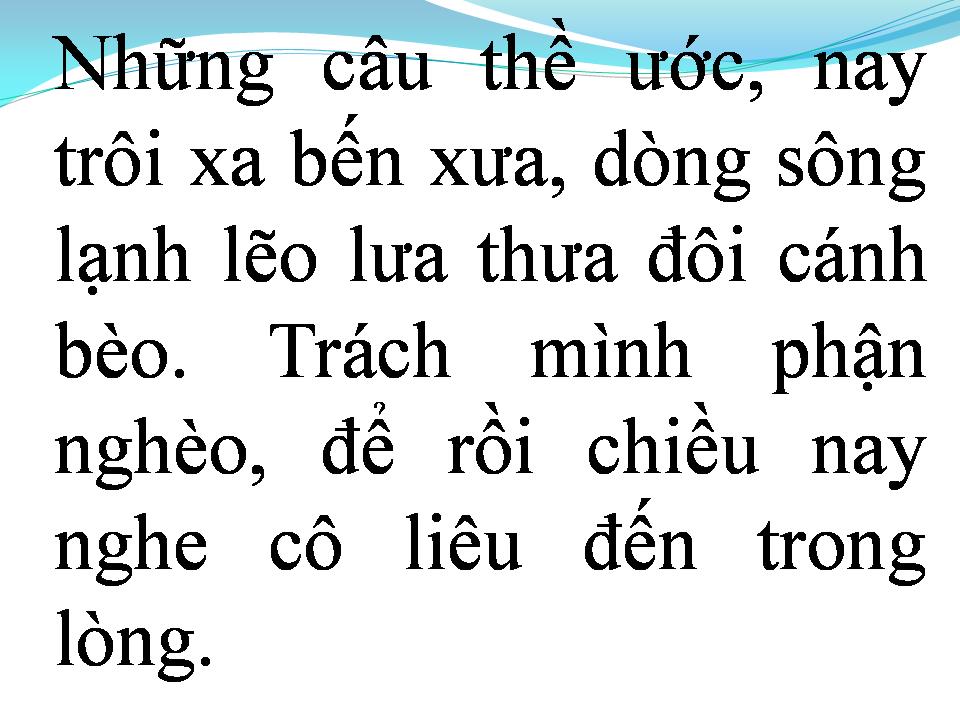 Lời bài hát TÌNH NGĂN ĐÔI BỜ