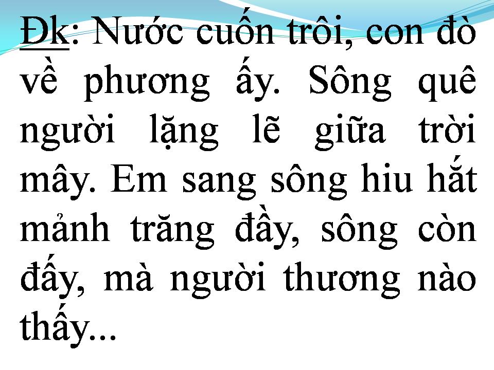 Lời bài hát TÌNH NGĂN ĐÔI BỜ