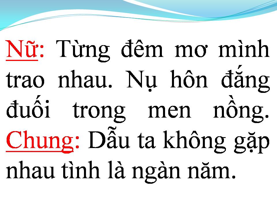 Lời bài hát TÌNH NGÀN NĂM