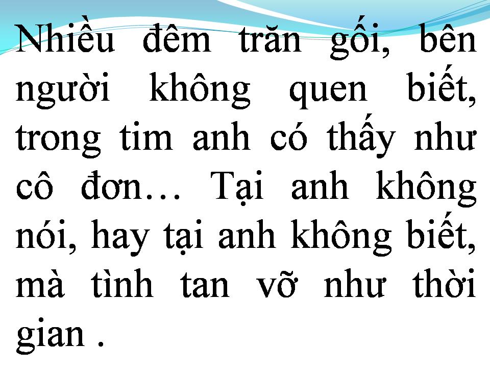 Lời bài hát TÌNH NGHĨA ĐÔI TA CHỈ THẾ THÔI