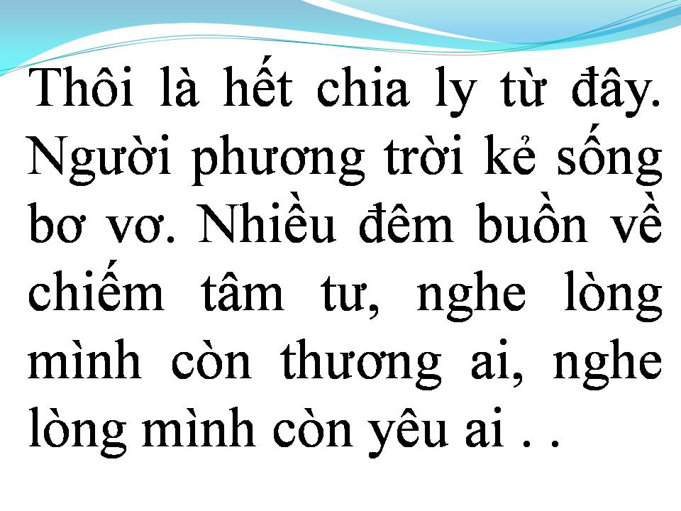 Lời bài hát TÌNH NGHĨA ĐÔI TA CHỈ THẾ THÔI
