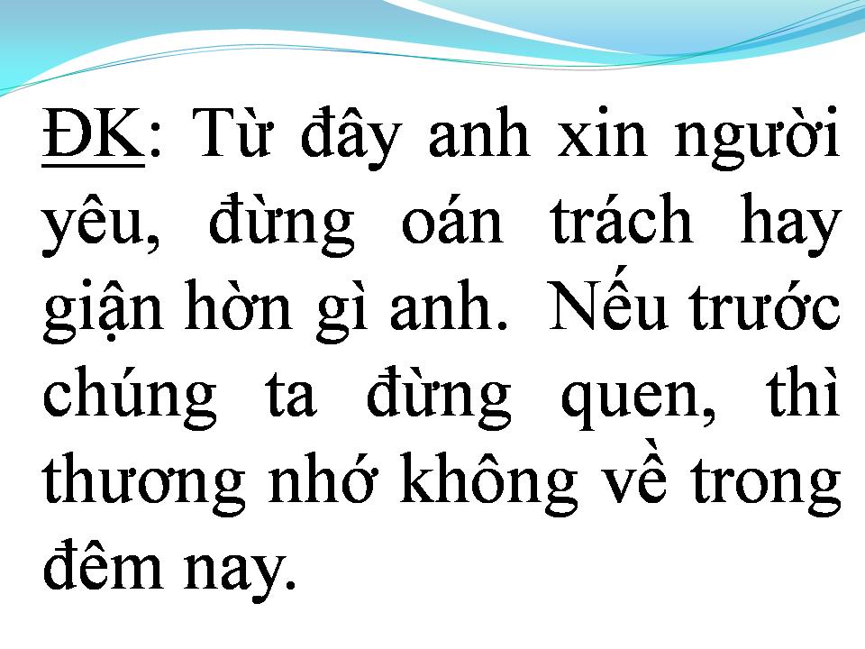Lời bài hát TÌNH NGHĨA ĐÔI TA CHỈ THẾ THÔI
