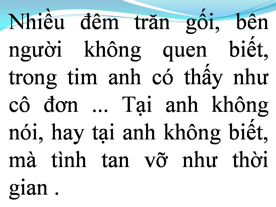 Lời bài hát TÌNH NGHĨA ĐÔI TA CHỈ THẾ THÔI