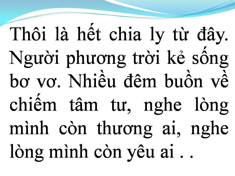 Lời bài hát TÌNH NGHĨA ĐÔI TA CHỈ THẾ THÔI