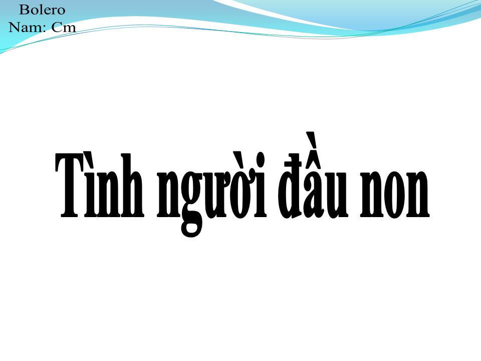 Lời bài hát TÌNH NGƯỜI ĐẦU NON