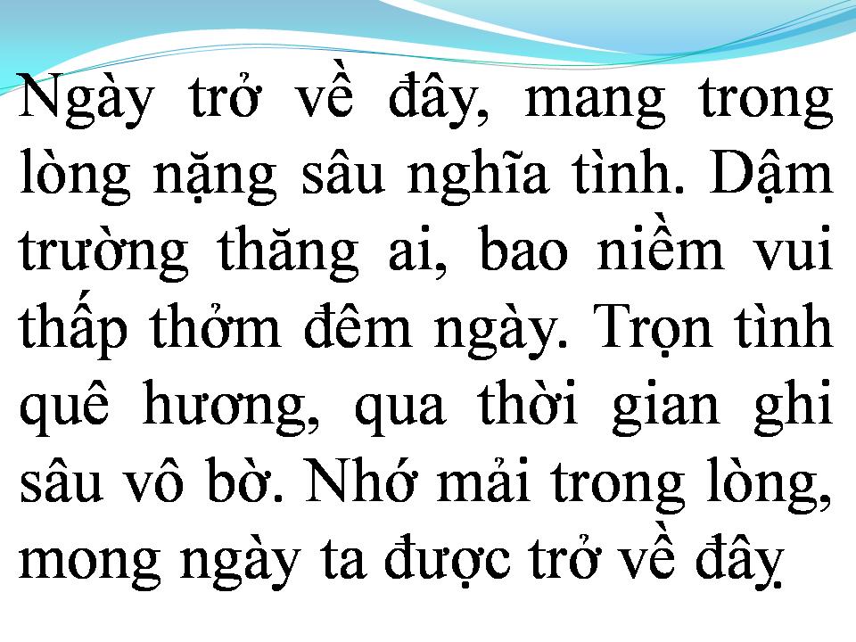 Lời bài hát TÌNH NGƯỜI XA XỨ