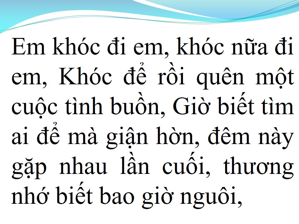 Lời bài hát TÌNH NHƯ MÂY KHÓI